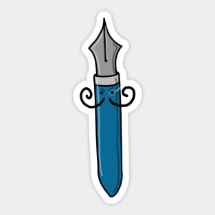 Funny nasty noble pen Sticker